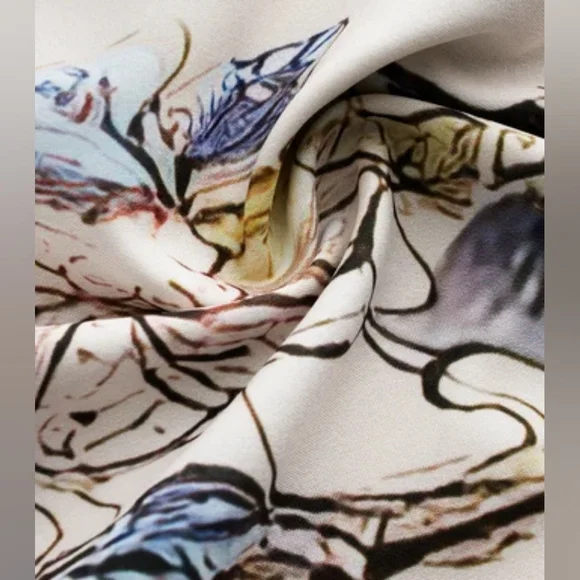 Floral maxi dress, HOST PICK, lace cold shoulder and back zip, summer, blush - Picture 6 of 10